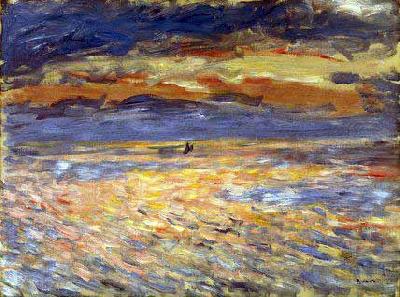 Pierre-Auguste Renoir Sunset at Sea Norge oil painting art